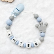 Personalizowana zawieszka do smoczka z imieniem silikonowa