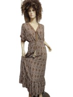 SUKIENKA włoska długa z falbaną chwosty 36/38