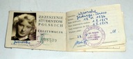 SGPiS Legitymacja ZSP 1958 .