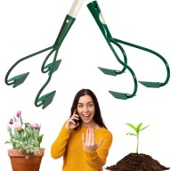 SPULCHNIACZ RĘCZNY KULTYWATOR OGRODOWY NIEOPRAWIONY PAZURKI 3 ZĘBY METALOWY