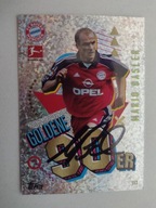 Karta topps match attax autograf Bayern Bundesliga Mario Basler Goldene 90