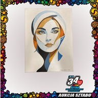 Obraz na płótnie "Portret kobiety" - Aukcje 34. Finał WOŚP