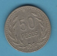 (1KL31) Kolumbia 50 peso, 1990