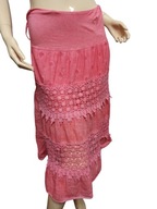 włoska SPÓDNICA falbany gipiura hafty 38