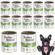 ZESTAW DOLINA NOTECI Premium MOKRA karma dla psów DZICZYZNA 12x 800g