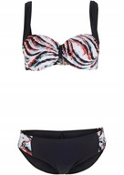 24013 STRÓJ KĄPIELOWY BIKINI 2CZ BIUSTONOSZ USZTYWNIANY + MAJTKI 42 C / 40