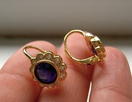 WISZĄCE KOLCZYKI - NATURALNE SZAFIRY