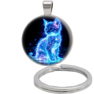 Brelok do kluczy/ka - Kot - ozdobna zawieszka, plecak, portfel