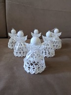 aniołki szydełkowe 6 szt