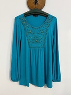 240 niebieska luźna ćwieki dżety cekiny Andrea S zdobienia szmaragdowa