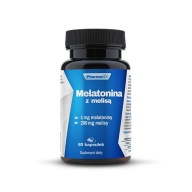 Melatonina z melisą 60 kapsułek PharmoVit