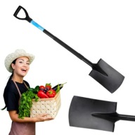 ŁOPATA SZPADEL DRENARSKI WĄSKI PROSTY METALOWY TRZON HARTOWANY 115 CM