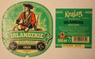 ETYKIETA - IRLANDZKIE ZIELONE BROWAR KRAJAN - Browary Kujawsko - Pomorskie