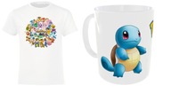 *Zestak* Koszulka Pokemon i Kubek z Postacją Squirtle Rozmiar - 158