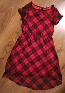 lekka sukienka w kratę rozm. 122