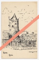 RAWA MAZOWIECKA FELDPOSTKARTE 1914 ZAMEK KSIĄŻĄT MAZOWIECKICH /AE151
