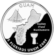 USA 2009r. 25 Centów GUAM