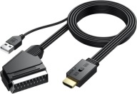 AUTOUTLET A-H2 Konwerter Scart na HDMI 1080P PAL/NTSCdo DVD VCR TV 1,5m