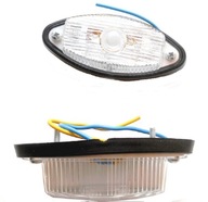 LAMPA LAMPKA OBRYSOWA Przyczepa przyczepka przednia biała żarówkowa