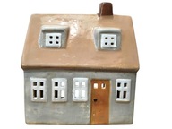 CERAMICZNY DOMEK LAMPION NA PODGRZEWACZE 16 x 18 cm