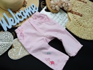 Ladybird - bajkowe sztruksy pudrowy róż , Prosiaczek r 80