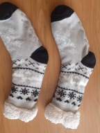 Skarpety domowe grube ocieplane misiem 38-42