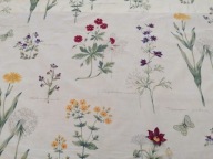 SKANDYNAWSKA BAWEŁNIANA ZASŁONA ZAZDROSTKA GARDEN ZIELNIK 70 x 146 nr.3