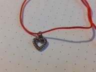 Bransoletka szczęścia z serduszkiem