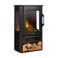 Kominek elektryczny Klarstein - Bormio czarny 2000 W