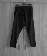 LaLeLi czarne damskie spodnie 7/8 obniżony krok L pas 84 cm