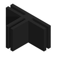 ŁĄCZNIK DO PŁYT MODELARSKICH – T, OTWARTY, 3 MM, TRÓJNIK