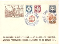 TRZECIA RZESZA PROTEKTORAT CZECH I MORAW -koperta ozdobna 1941 rok wystawa