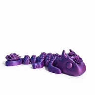 Walentynkowy smok z sercem – ruchoma figurka 3D / prezent