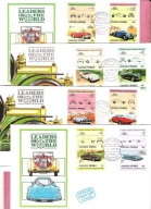 Tuvalu 1985 FDC 4szt. motoryzacja, stare samochody