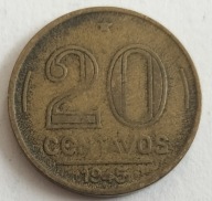 moneta Brazylia 20 centavos 1945