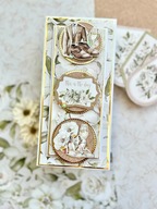 KARTKA ŚLUBNA w pudełku ręcznie robiona ŚLUB ELEGANCKA PAMIĄTKA OD SERCA