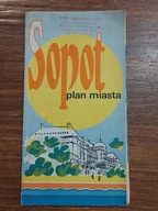 STARA MAPA TURYSTYCZNA SOPOT PLAN MIASTA