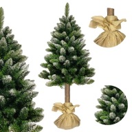 CHOINKA SZTUCZNA NA PNIU PIĘKNA SOSNA DIAMENTOWA GĘSTA OŚNIEŻONA 180 CM