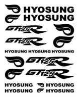 HYOSUNG GT 125 R _ NAKLEJKI