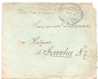 ŁUKÓW KIELCE-ROSJA CARSKA -koperta + korespondencja -stempel obieg 1912 rok
