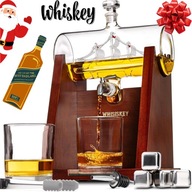 Zestaw do Whisky –Karafka Żaglówka 1100ml +Szklanki DODATKI - DLA TATY MEŻA