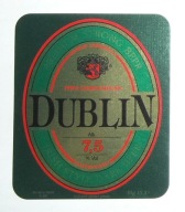 ETYKIETA PIWO CIEMNE MOCNE DUBLIN BROWAR LUBLIN