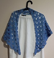 Chusta szydełko HANDMADE 140 x 110 cm