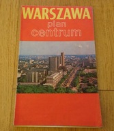 Warszawa plan centrum, Warszawa plan miasta, mapa Warszawy PRL 1986