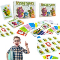 RYSOSTWORY GRA KARCIANA ZABAWA W RYSOWANIE ZABAWKA RYSOWANKI