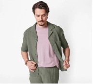 esmara Men Koszula męska casual khaki XL 43/44