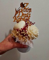 Bukiet ze świeczkami sojowymi na Dzień Kobiet, prezent dla Kobiety, świeca