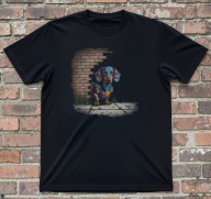 Jamniki mural. Koszulka jamnikami , t-shirt. Koszulki z jamnikami