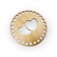 SAERCE Baza pod podkładkę na kubek 10cm do szydełkowania sklejka 3mm grawer