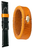 SZLUFKA PRZELOTKA DO ZEGARKA SKÓRZANA HANDMADE RĘCZNIE ROBIONA 20MM